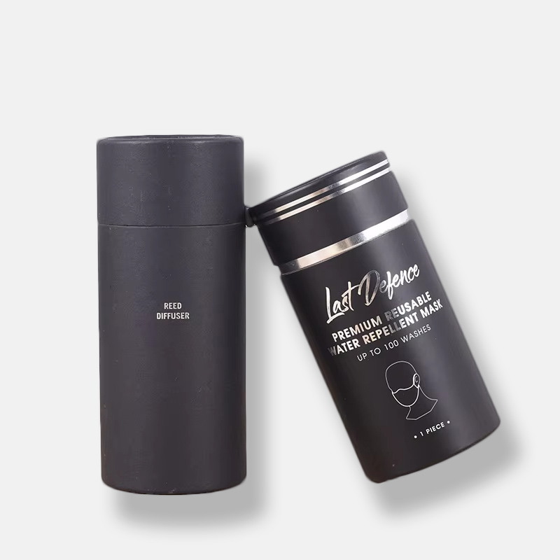 Custom Black Round Paper Tube Packaging Supplier